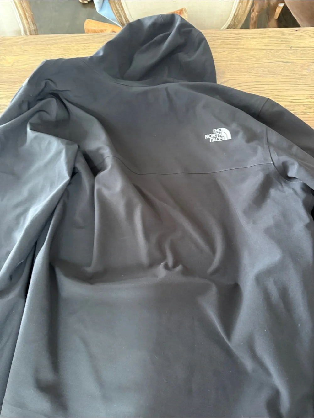The North Face Black Apex Flex Hooded Rain Jacket